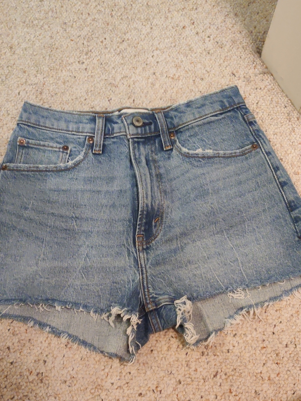 A&F High Waist The Mom Shorts 26/2